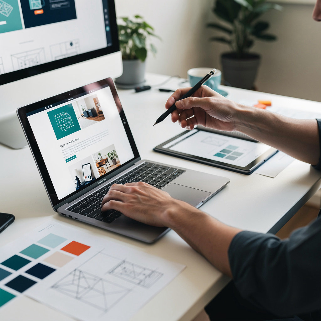 ZK Studio - web design and branding services providing professional تصميم وتطوير مواقع إلكترونية وهوية بصرية for businesses globally