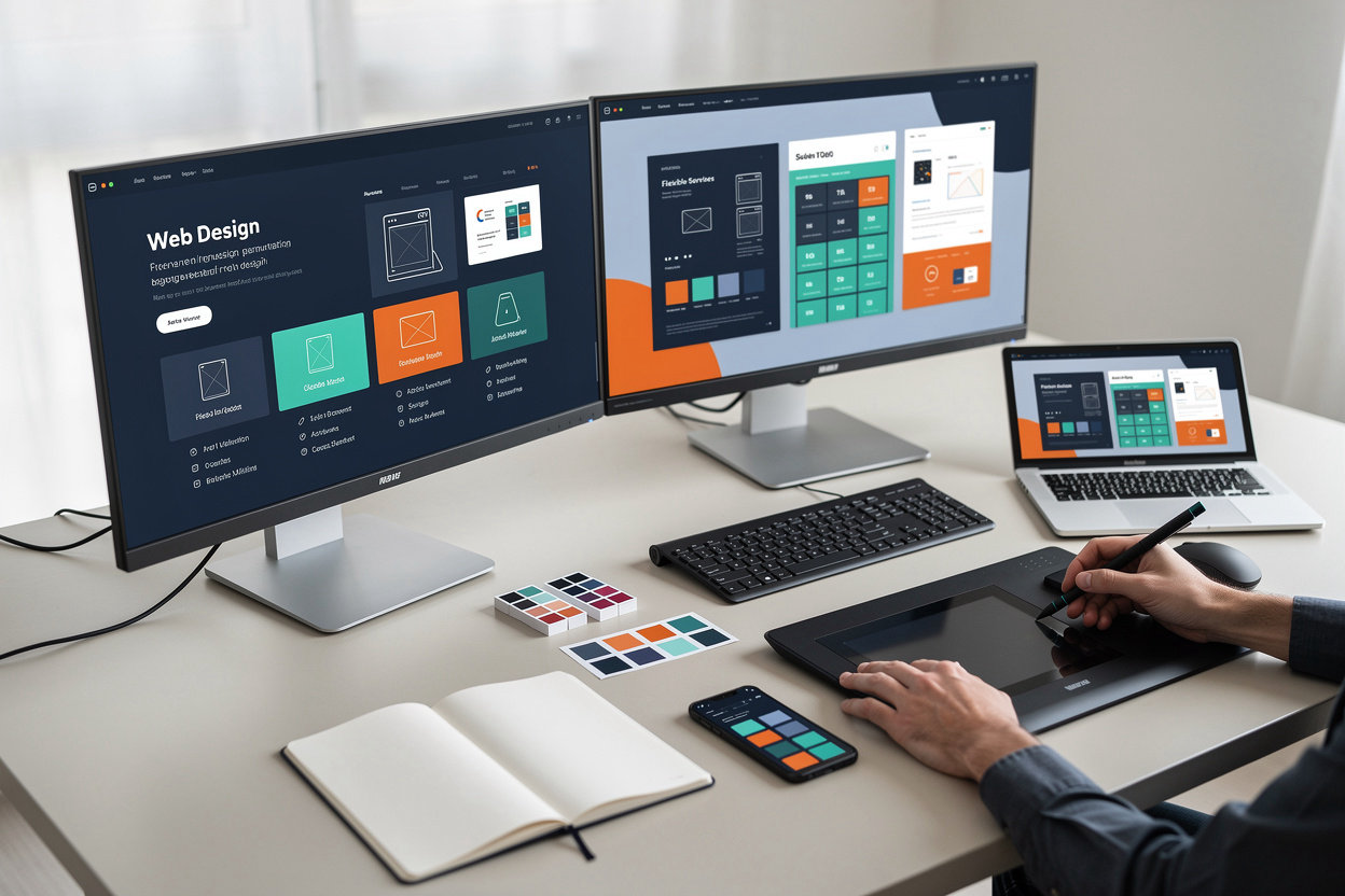 ZK Studio خدمات تصميم وتطوير مواقع إلكترونية وهوية بصرية شاملة